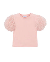 Pink Baby Top With Puff Sleeves