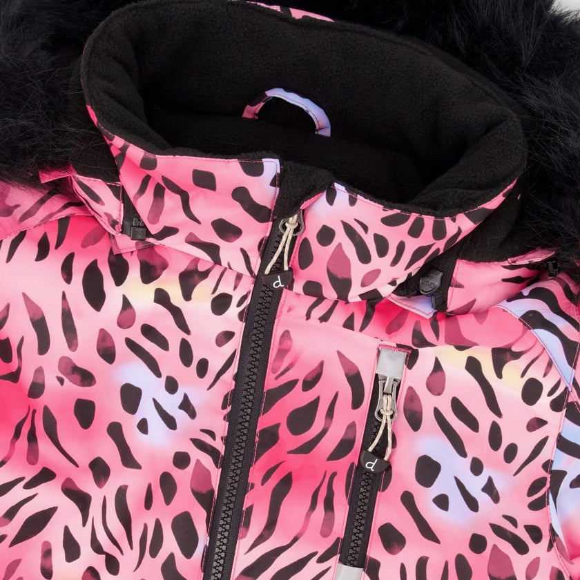 One-Piece Play Snowsuit Multicolor Leopard And Zebra