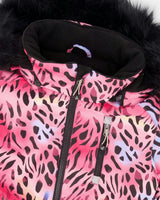 One-Piece Play Snowsuit Multicolor Leopard And Zebra
