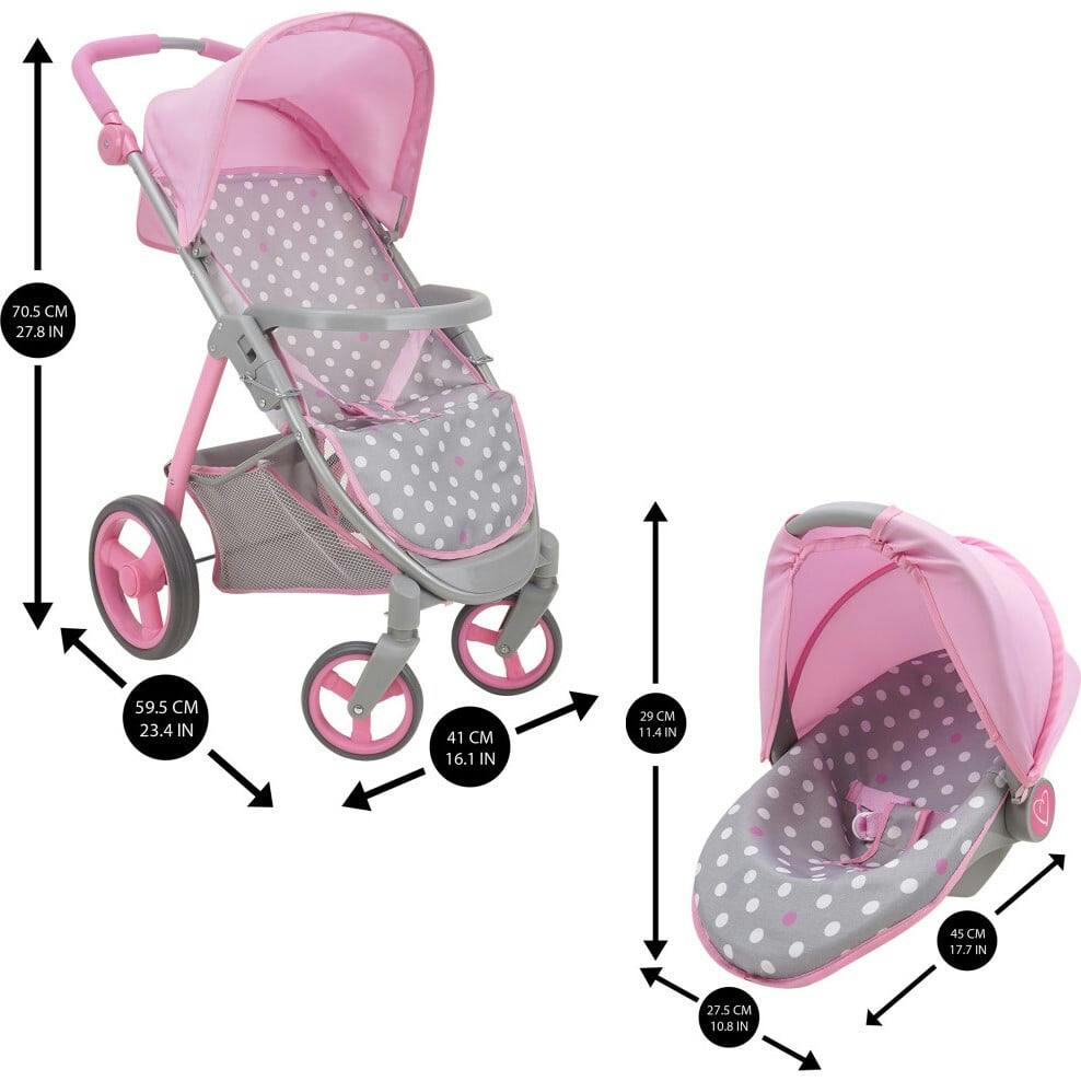 Cotton Candy Pink: Doll Travel System Doll Accessory - Pink