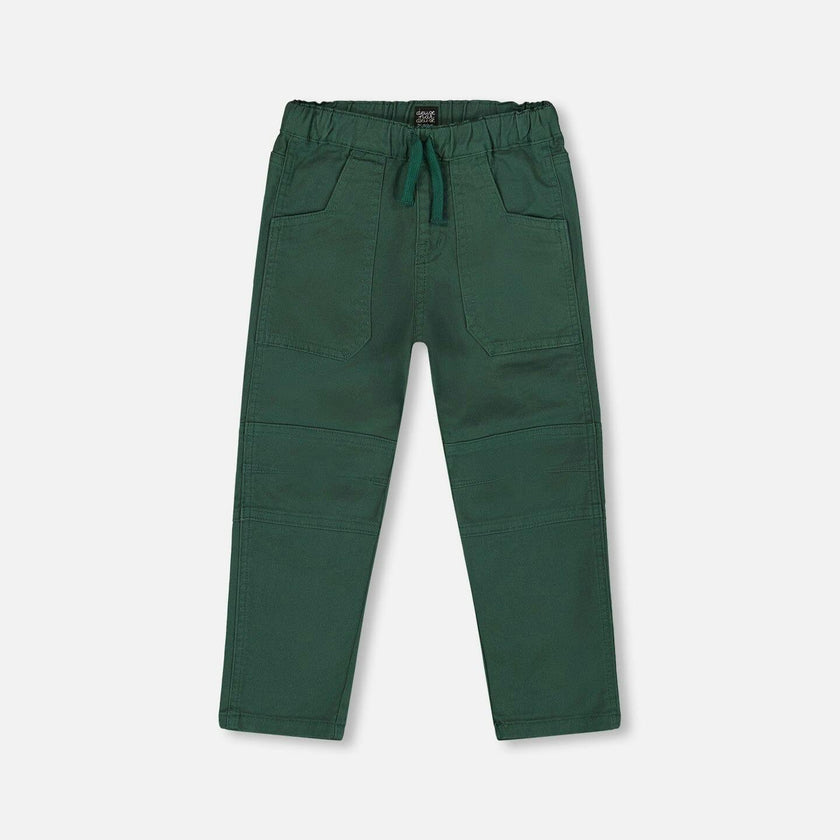 Twill Jogger Pants with Patch Pockets