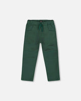 Twill Jogger Pants with Patch Pockets