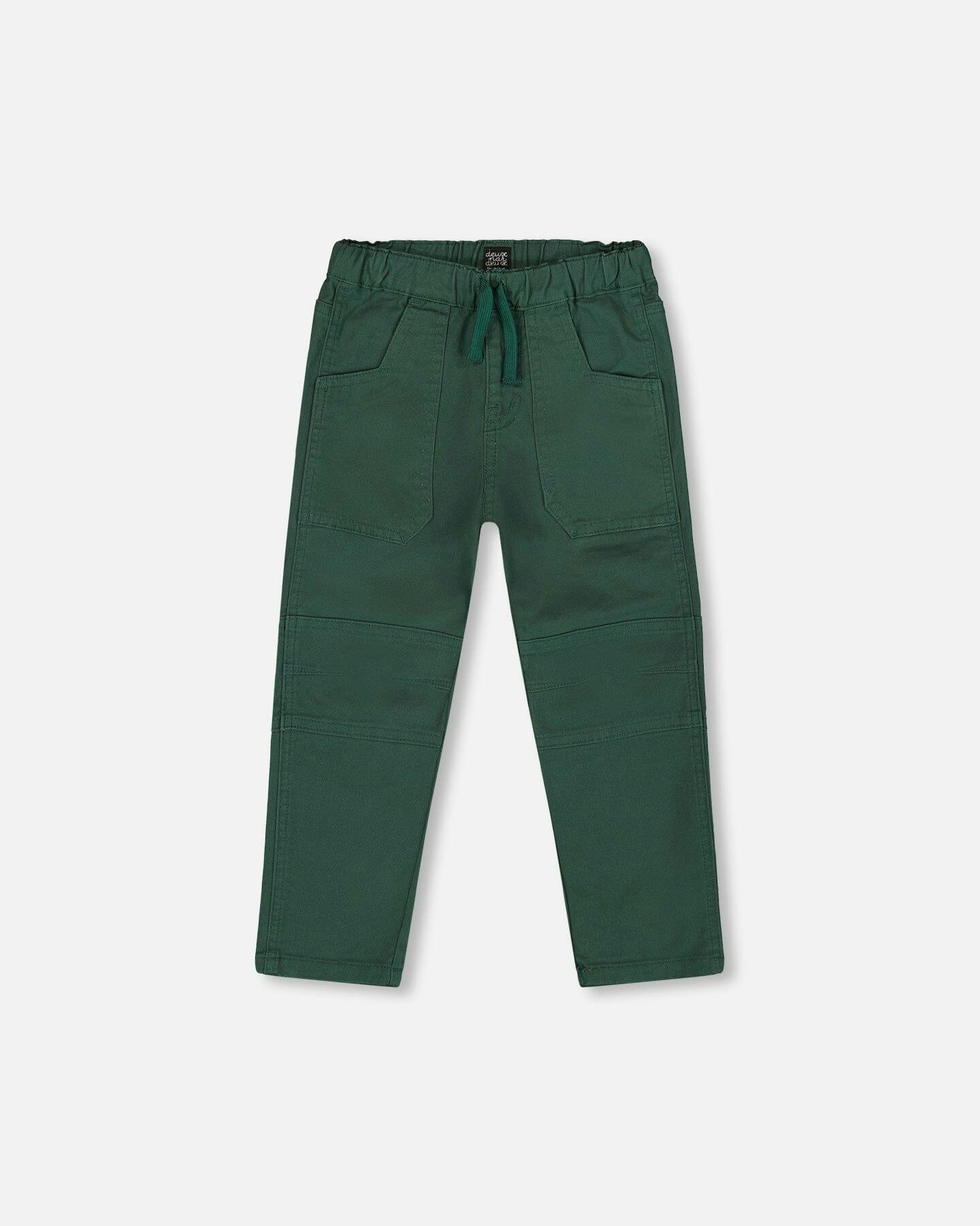 Twill Jogger Pants with Patch Pockets