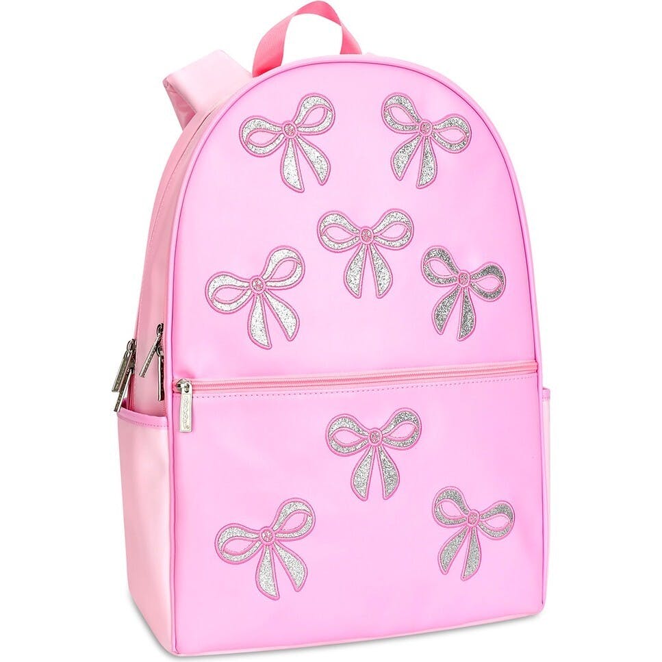 Pink Glitter Bows Backpack