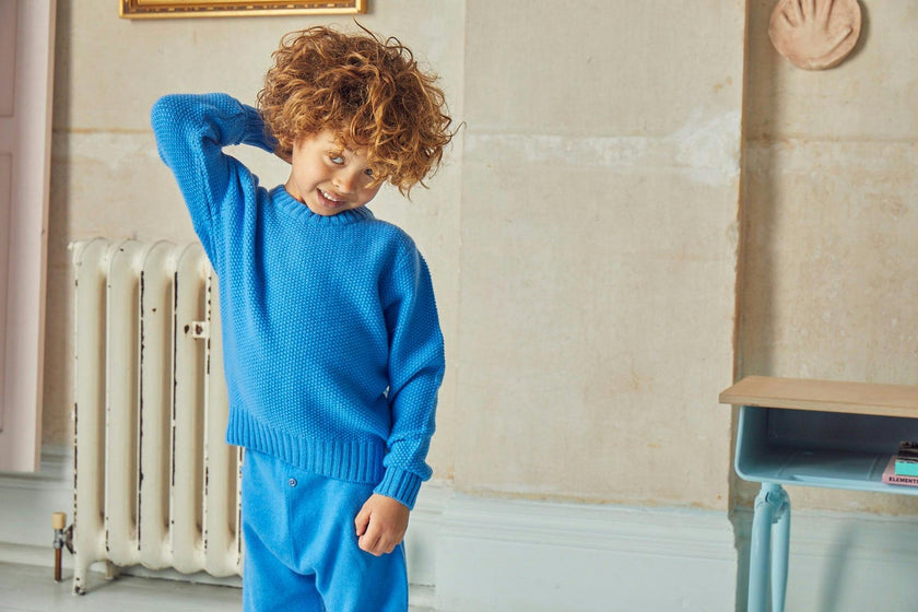 Moss Stitch Jumper | cashmere/merino