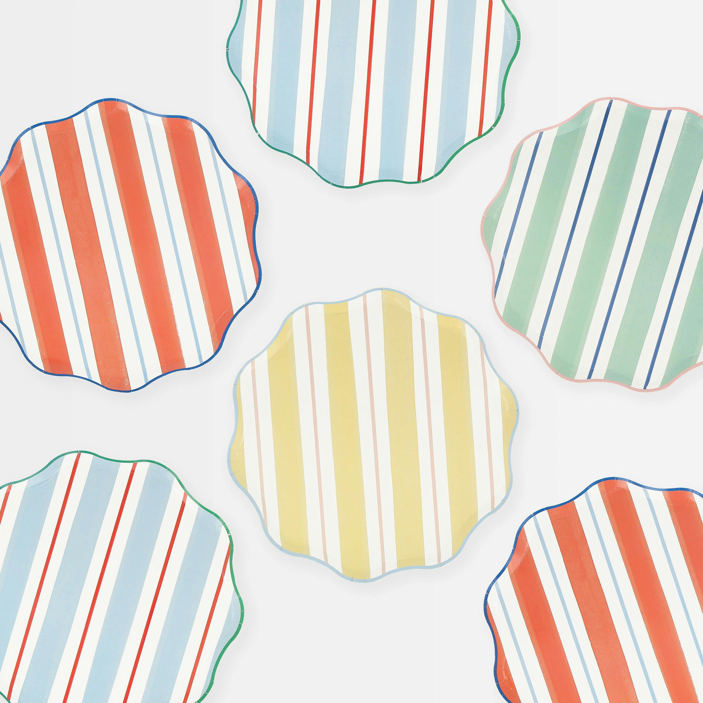 Preppy Stripe Side Plates