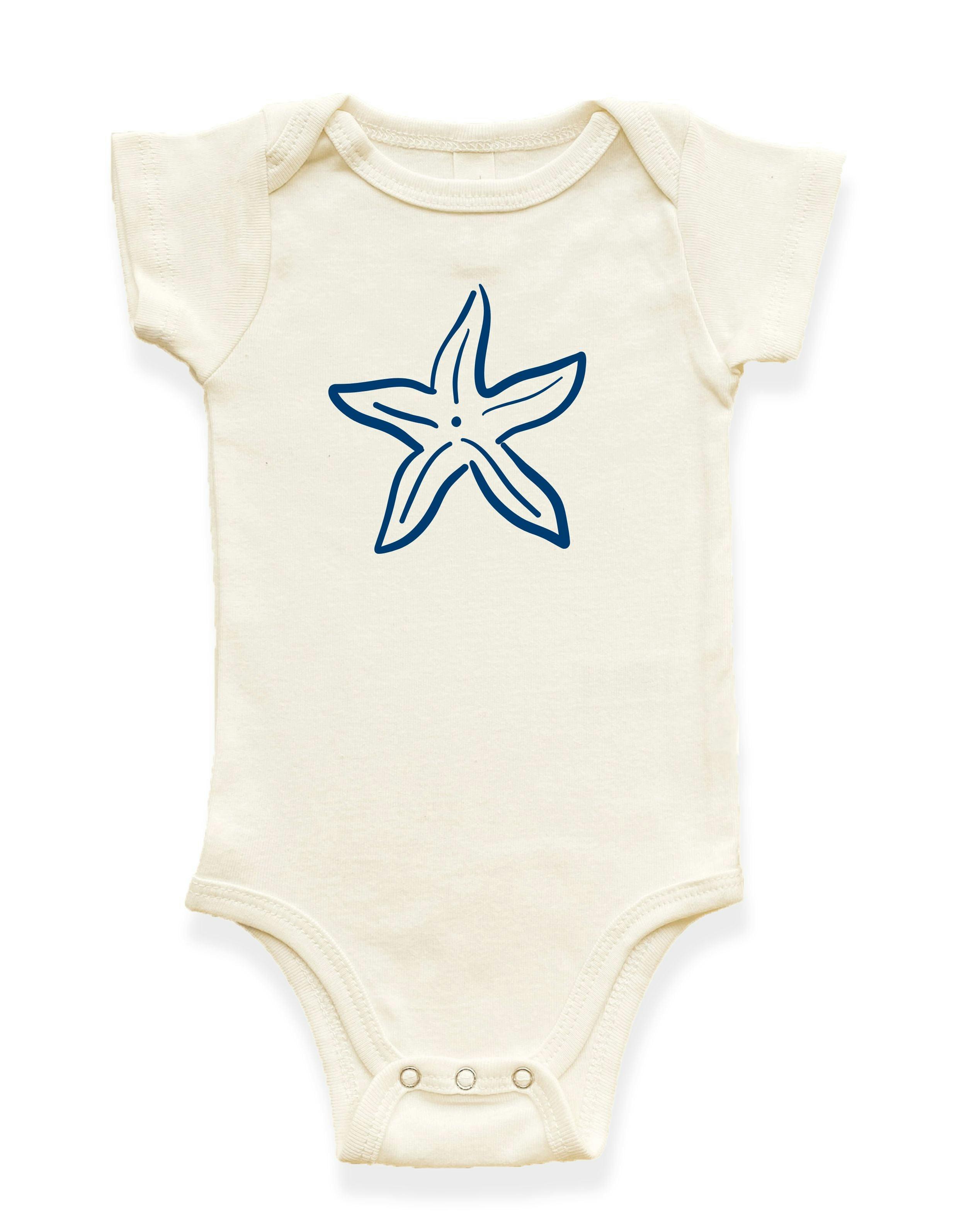 Starfish Organic Cotton Baby Bodysuit
