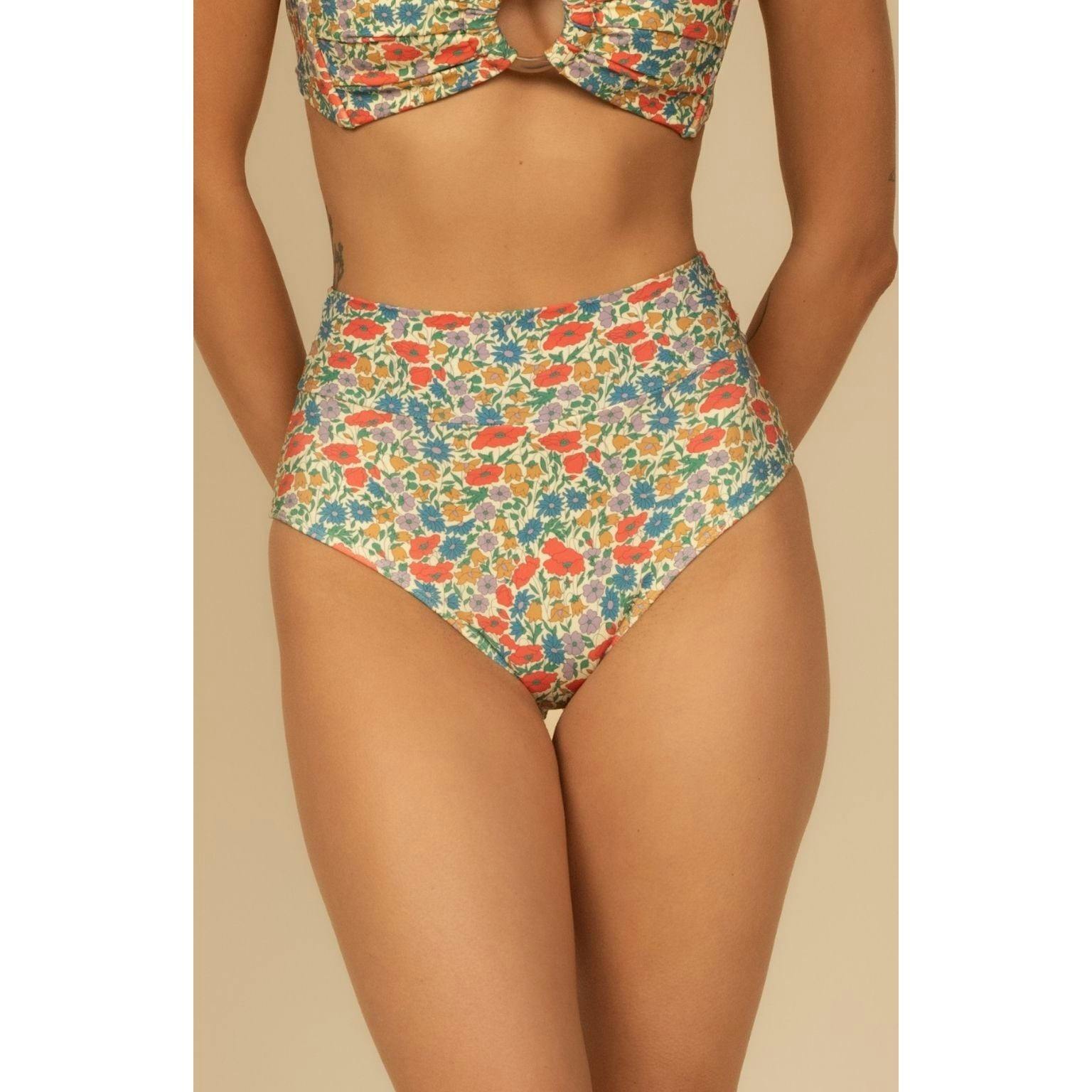 Added Coverage High Rise Bikini Bottom