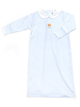 Spotted Boy Puppy Long Day Gown | Lt Blue