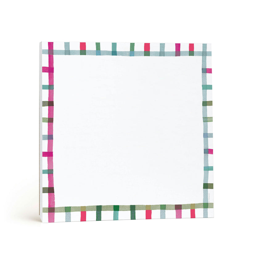 Happy Plaid Chunky Notepad