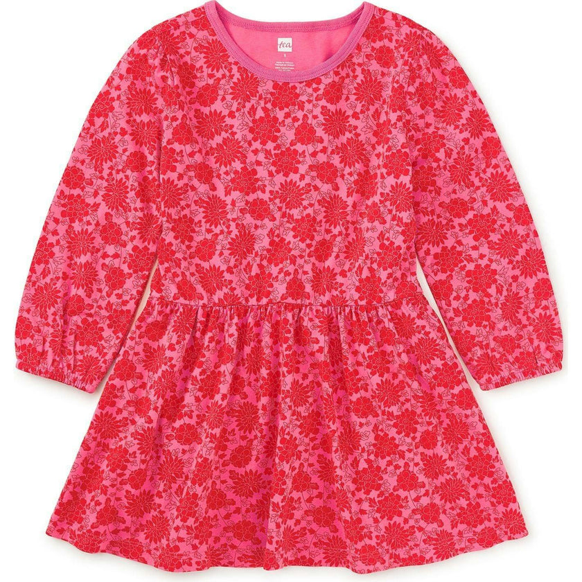 Blouson Sleeve Pocket Dress, Pink