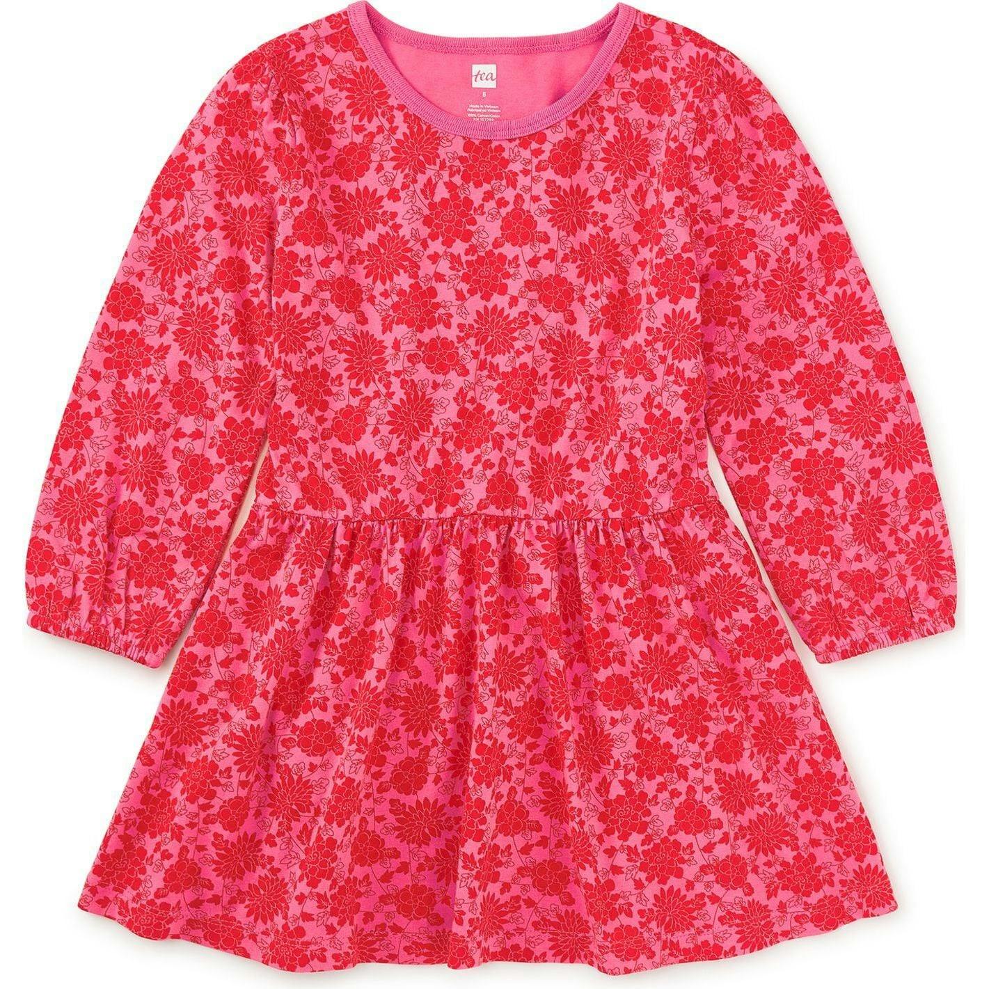 Blouson Sleeve Pocket Dress, Pink