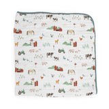 Original Cotton Muslin Quilt - Farmyard