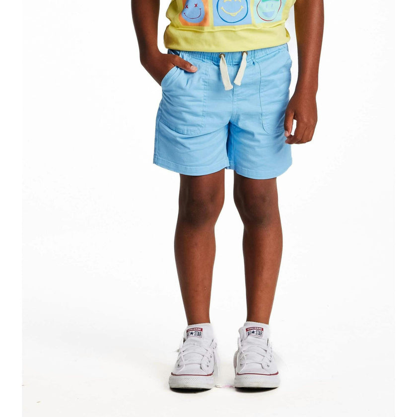 Boys Stretch Twill Shorts | Sky Blue