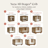 Yuzu 8-in-1 Convertible Crib with All-Stages Conversion Kits