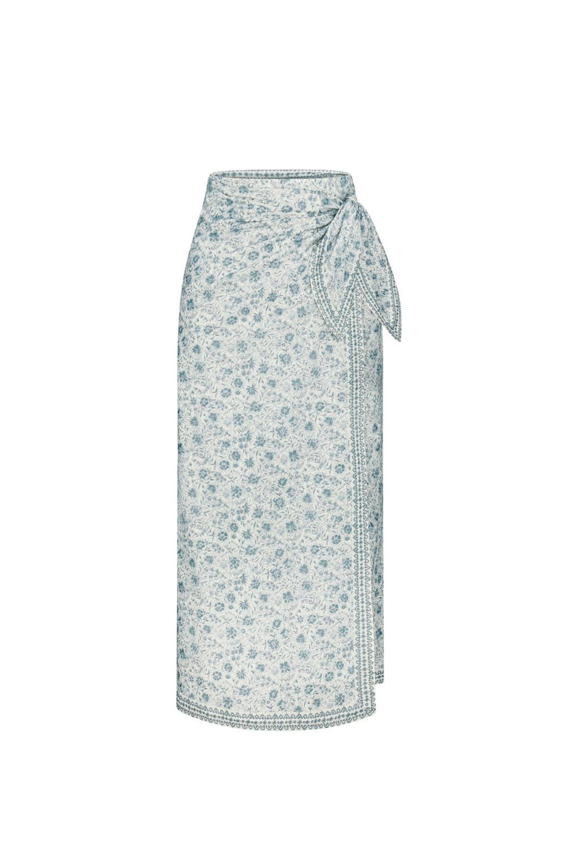 Savannah Skirt in Floral Blues