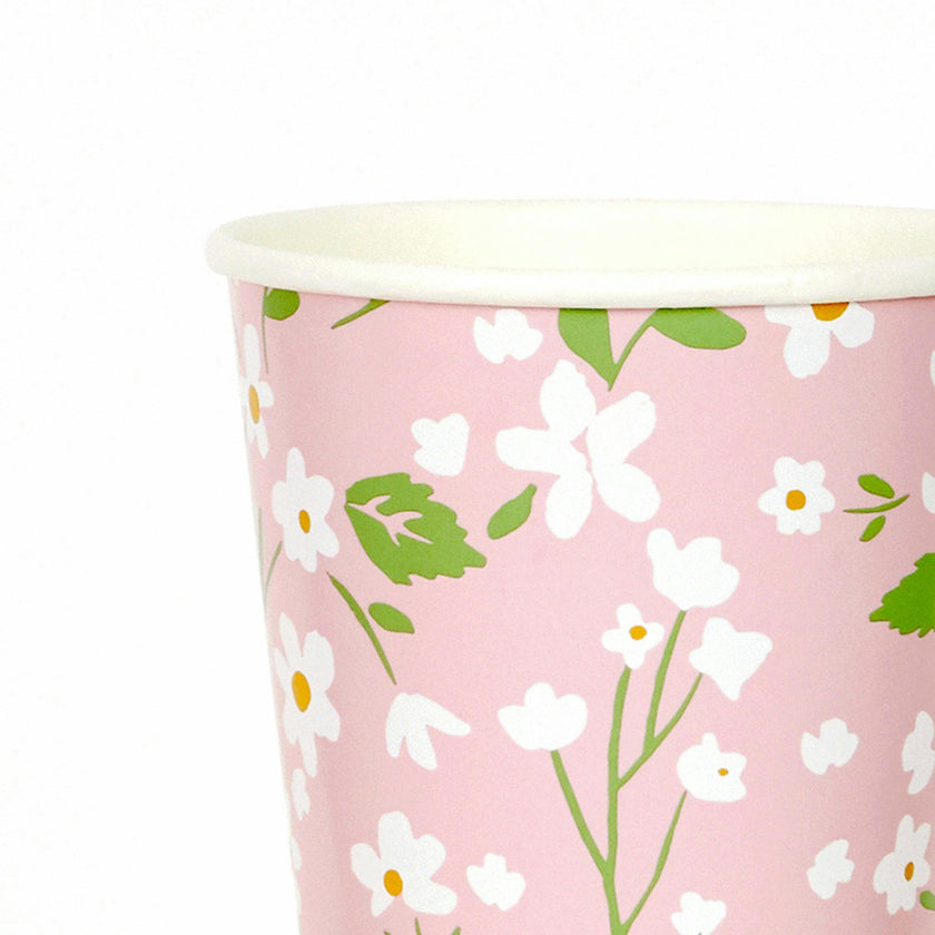Set of 12 Ditsy Floral Cups