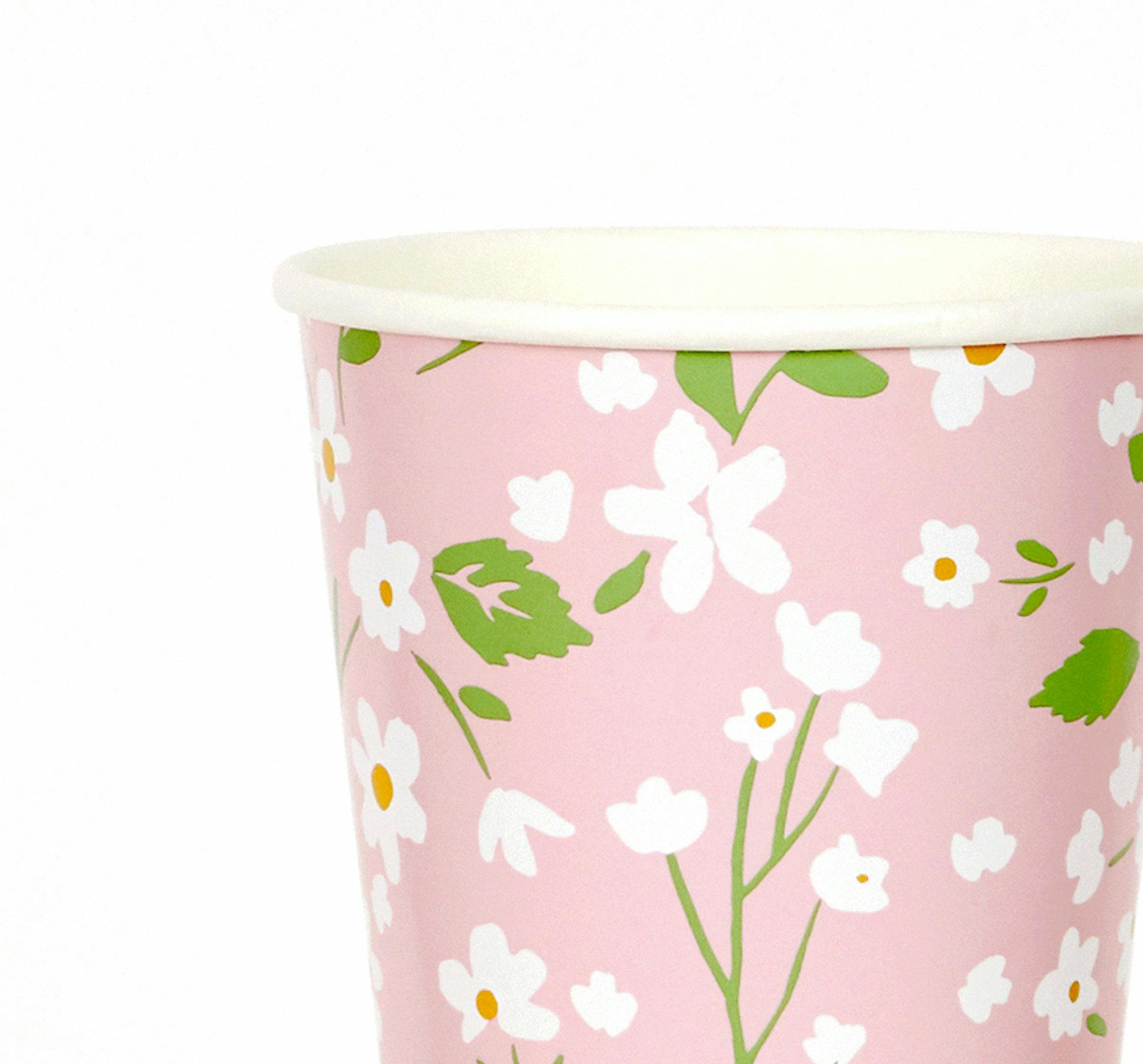 Set of 12 Ditsy Floral Cups