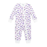 Mini Woof Squad Lilac Zip-up Bodysuit