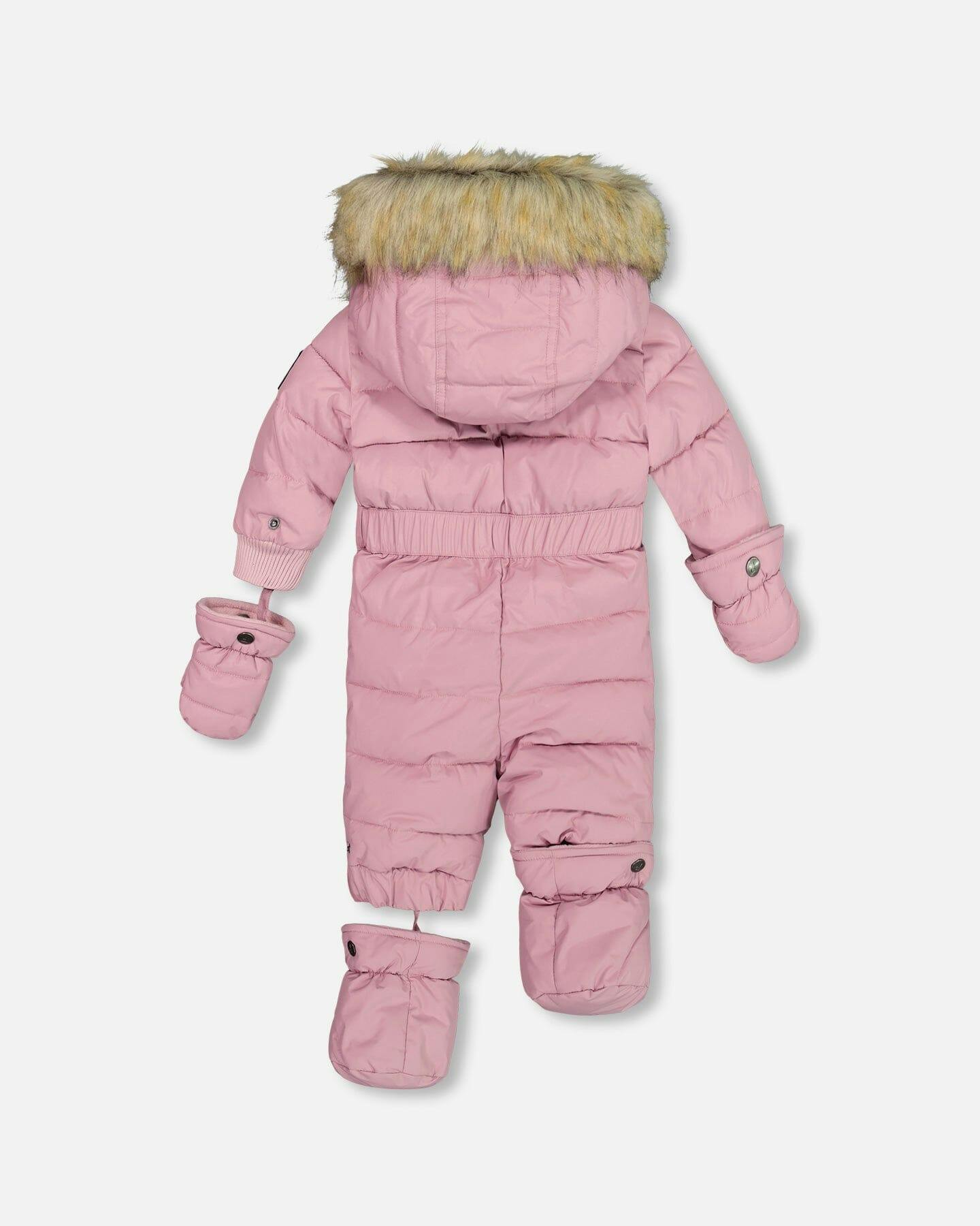 One Piece Baby Snowsuit Orchid