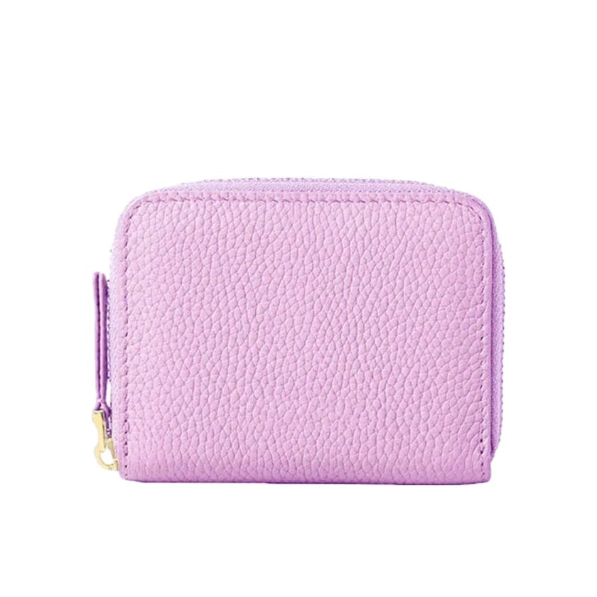 Mini Genuine Leather Zipper Wallet