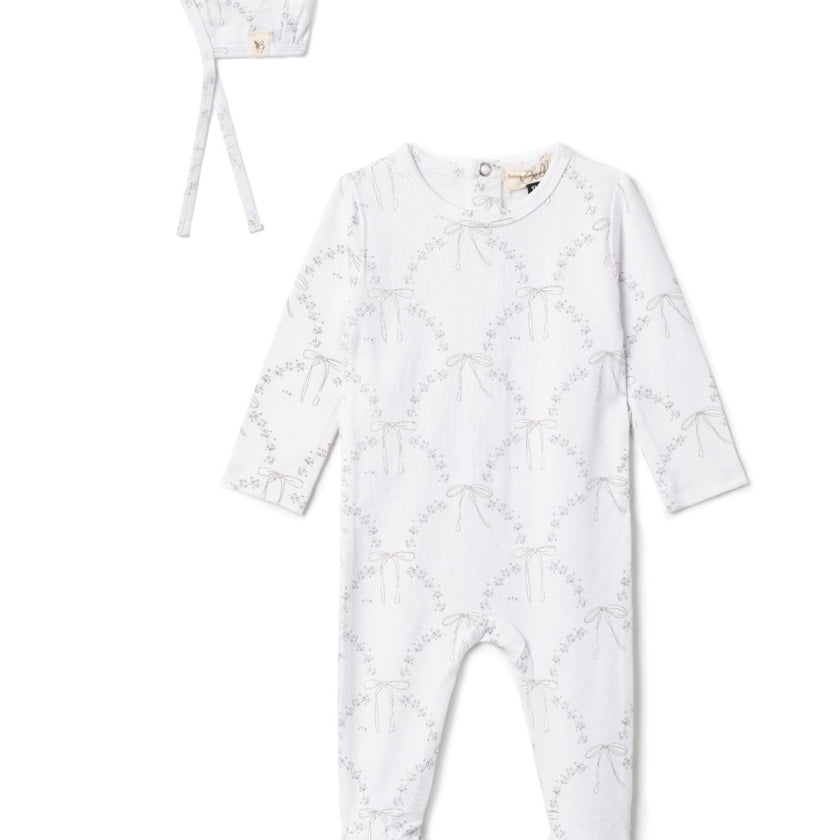 Bow Print Onesie Primrose
