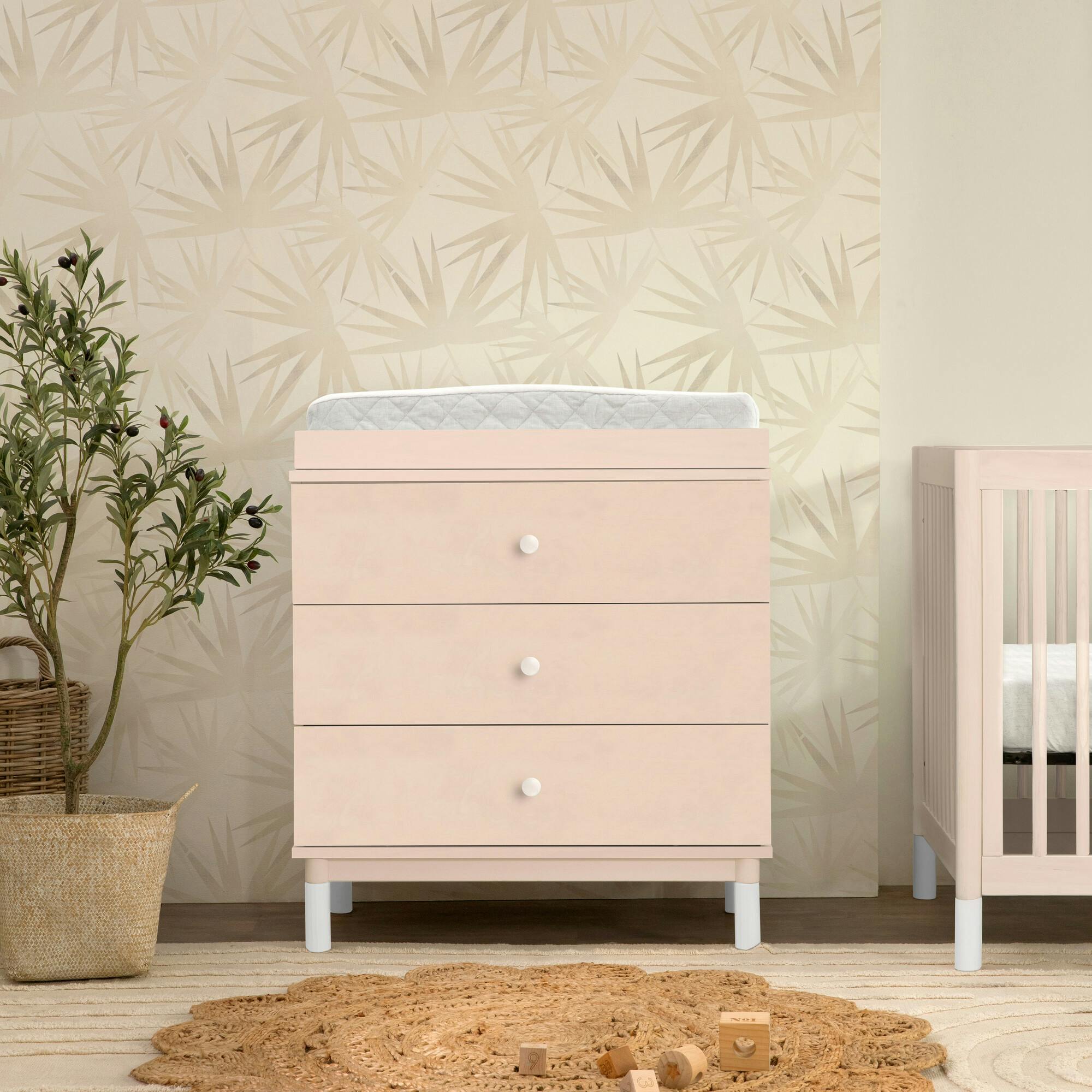 Gelato 3-Drawer Compact Changer Dresser with Removable Changing Tray (34