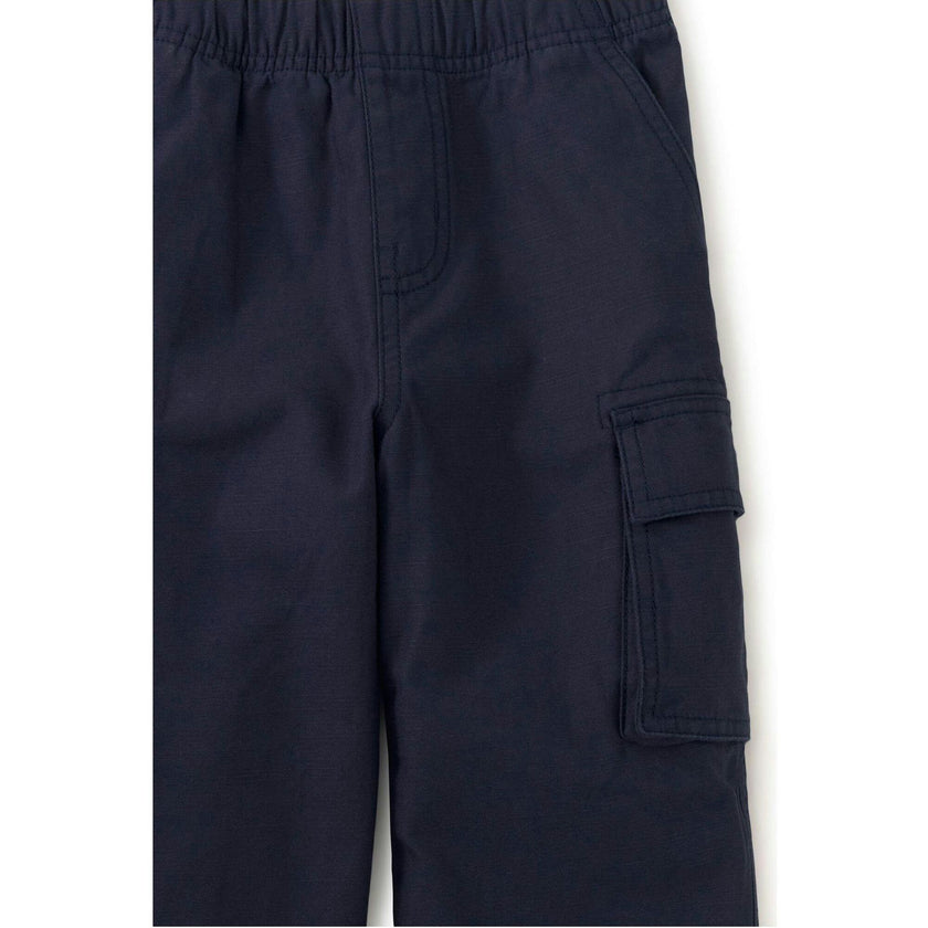 Relaxed Twill Cargo Pants, Blue