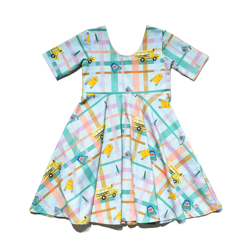 Reese Print Scoop Neck Dress