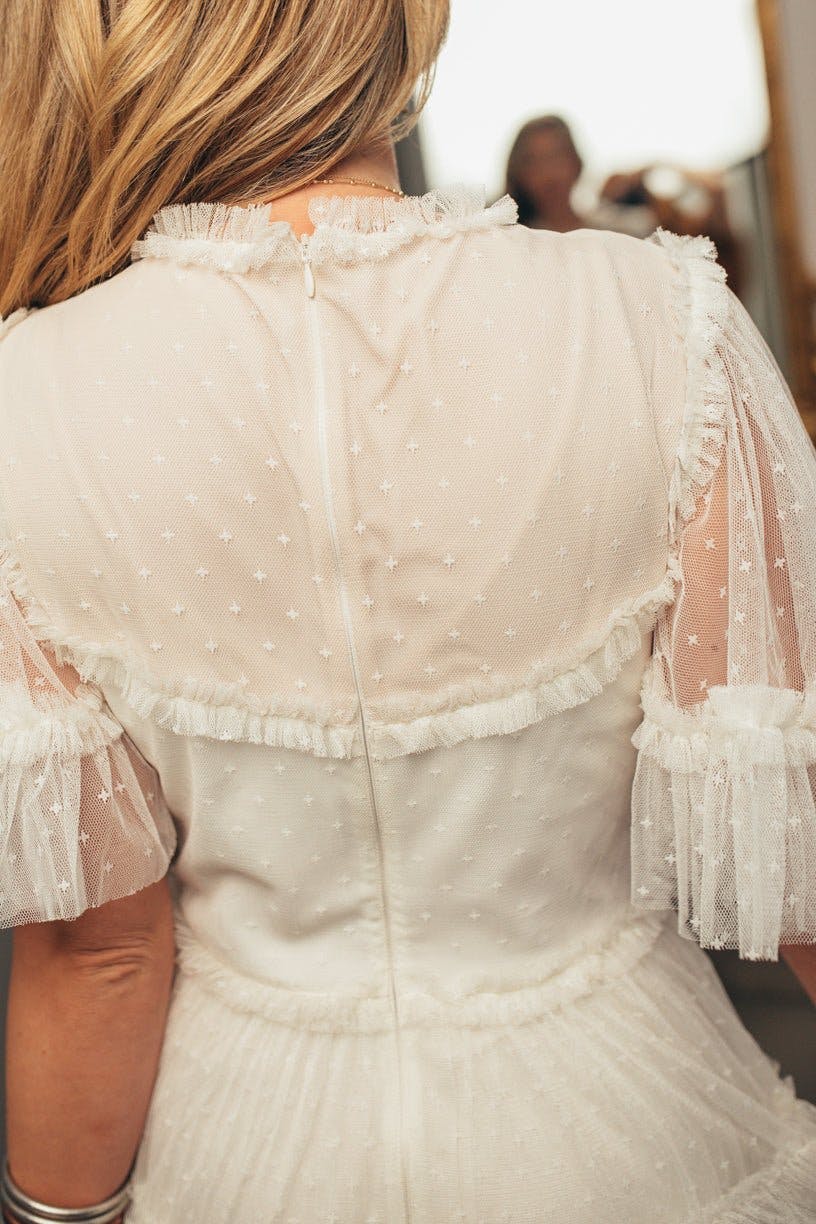 Whimsical Dress in White