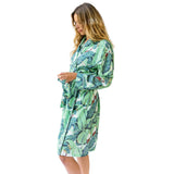Women's Martinique® Green Banana Leaf Robe