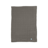Cotton Muslin Baby Quilt - Mocha