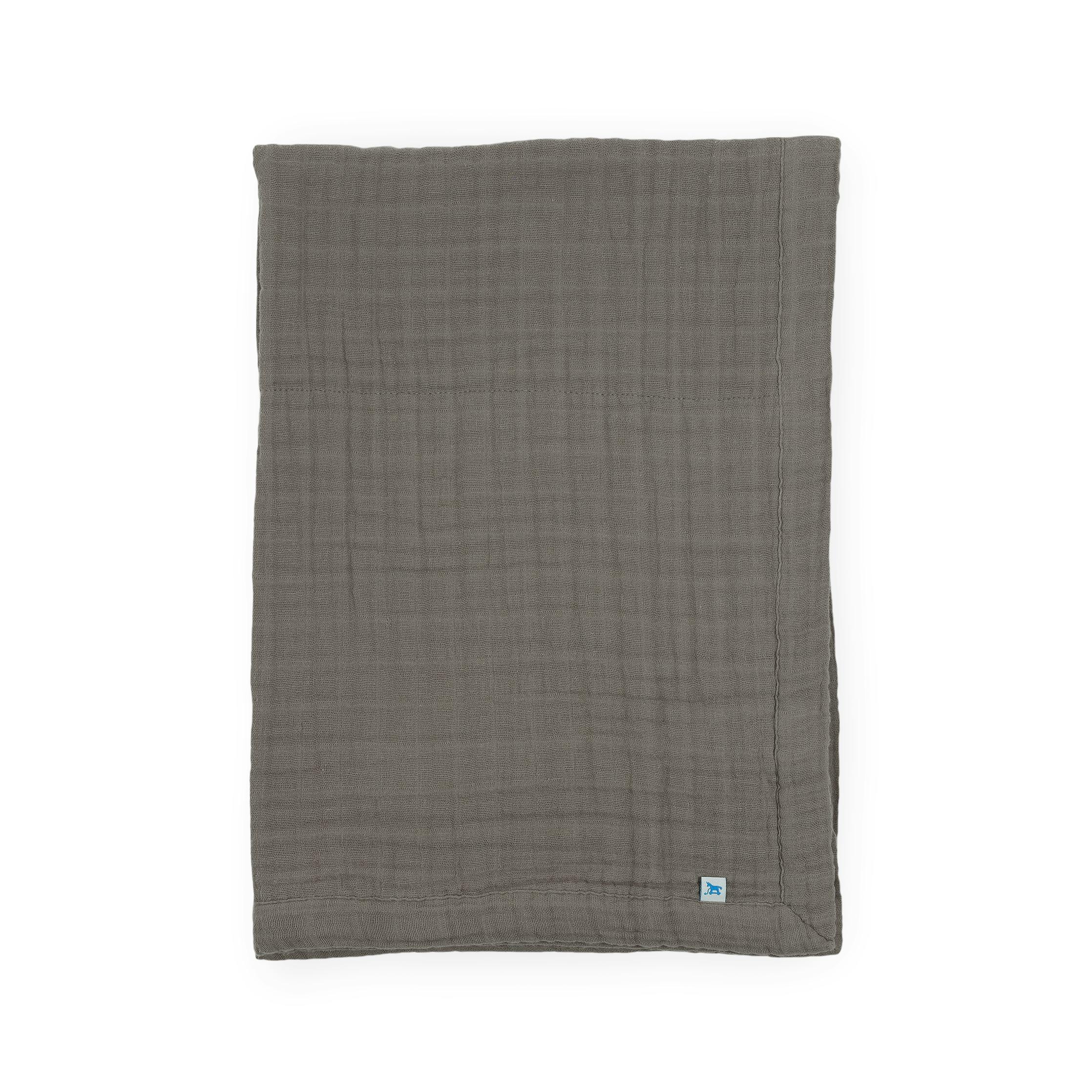 Cotton Muslin Baby Quilt - Mocha