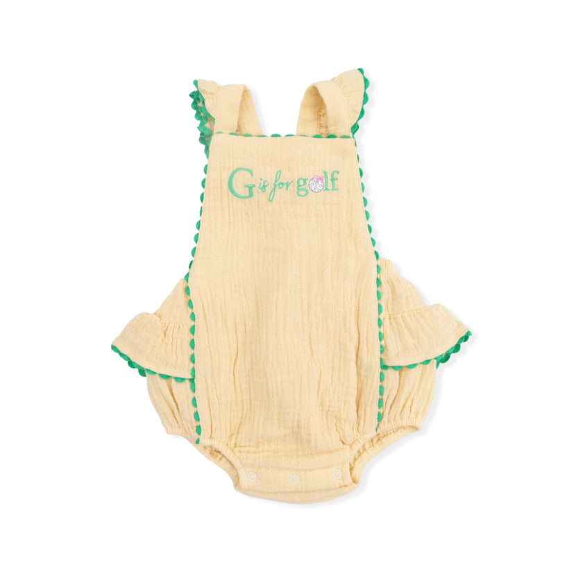 G is for Golf - Ric Rac Ruffle Sunsuit