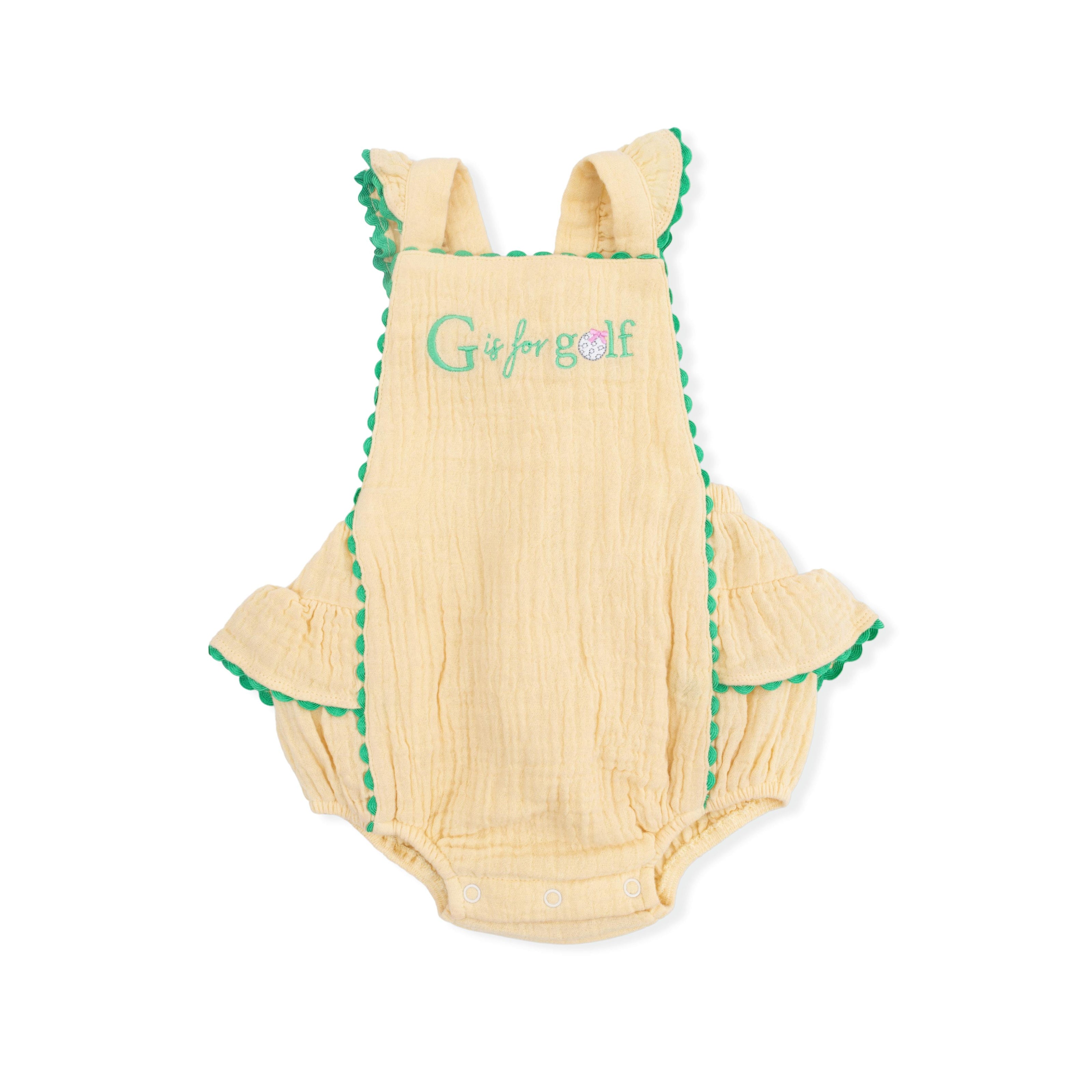 G is for Golf - Ric Rac Ruffle Sunsuit