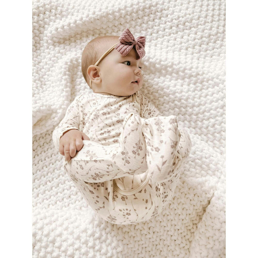 DiaperZip Convertible Footie Pajamas, Florals