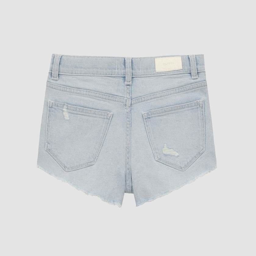 Lucy Jean Shorts High Rise Cut Off | Poolside Distressed