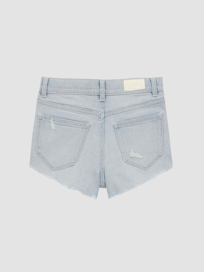 Lucy Jean Shorts High Rise Cut Off | Poolside Distressed
