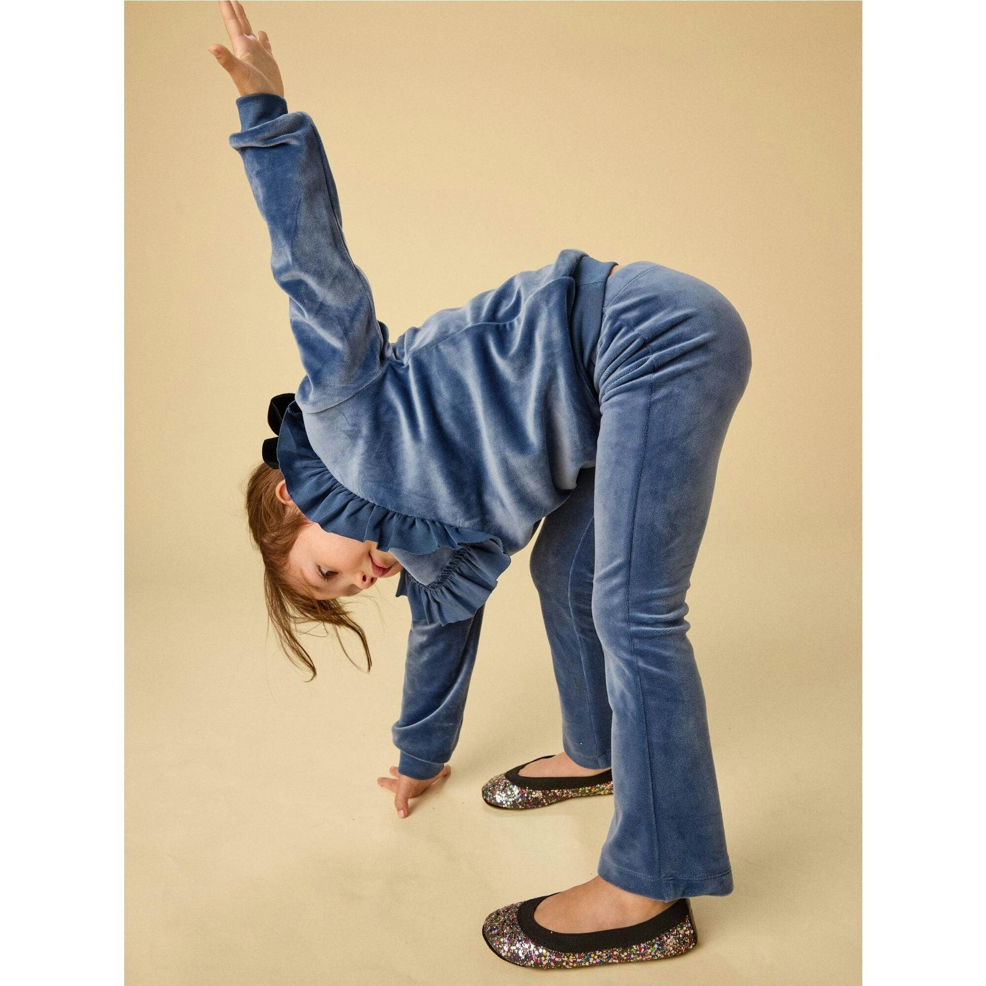 Very Velour Flare Pants, Blue