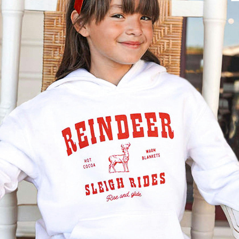 Kid's Reindeer Hoodie-Unisex