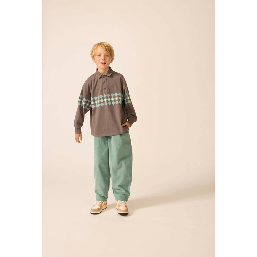 Friday Pant in Teal Tambourine Corduroy