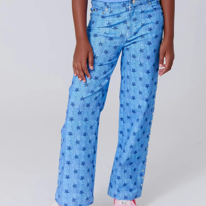 Girls Twill Stud Pant