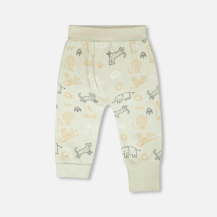 Organic Cotton Jersey Onesie And Cotton Rib Shortall Set