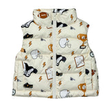Boys Puffer Vest in Football