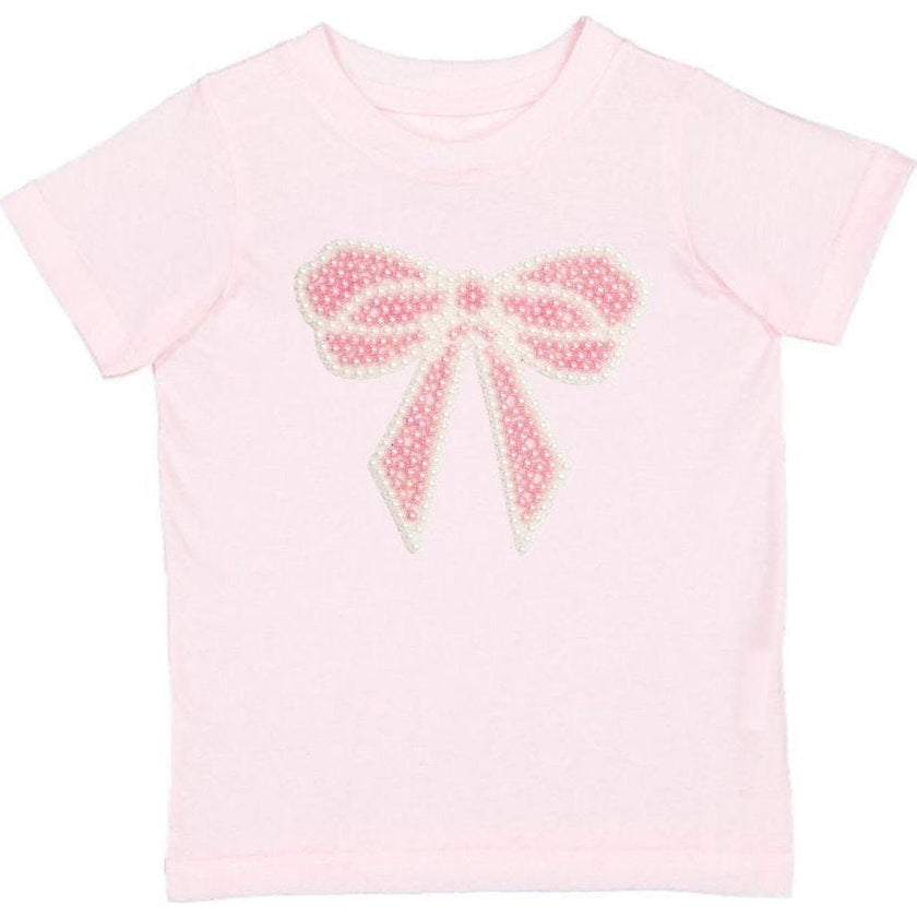 Pearl Bow Patch Short Sleeve T-Shirt