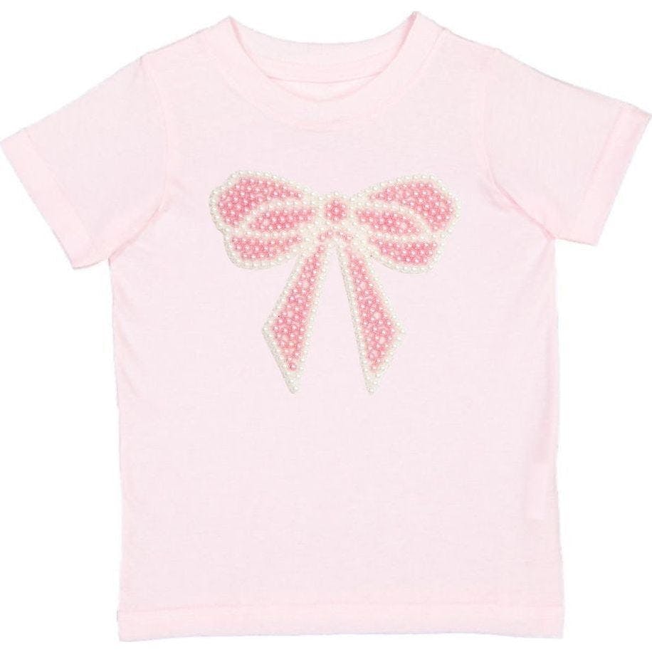 Pearl Bow Patch Short Sleeve T-Shirt