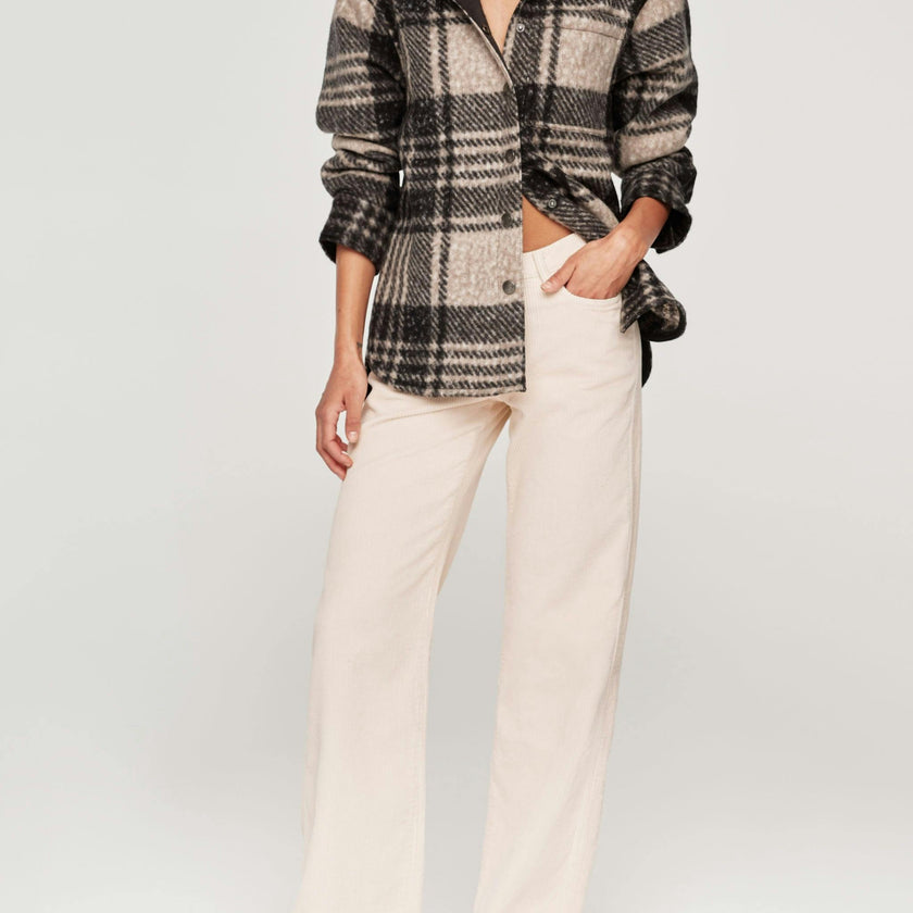 Faye Shirt | Fuzzy Plaid
