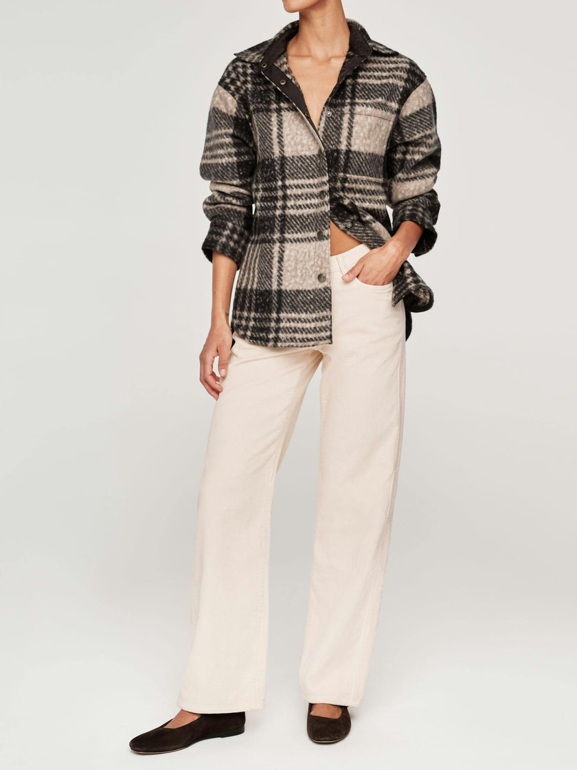 Faye Shirt | Fuzzy Plaid