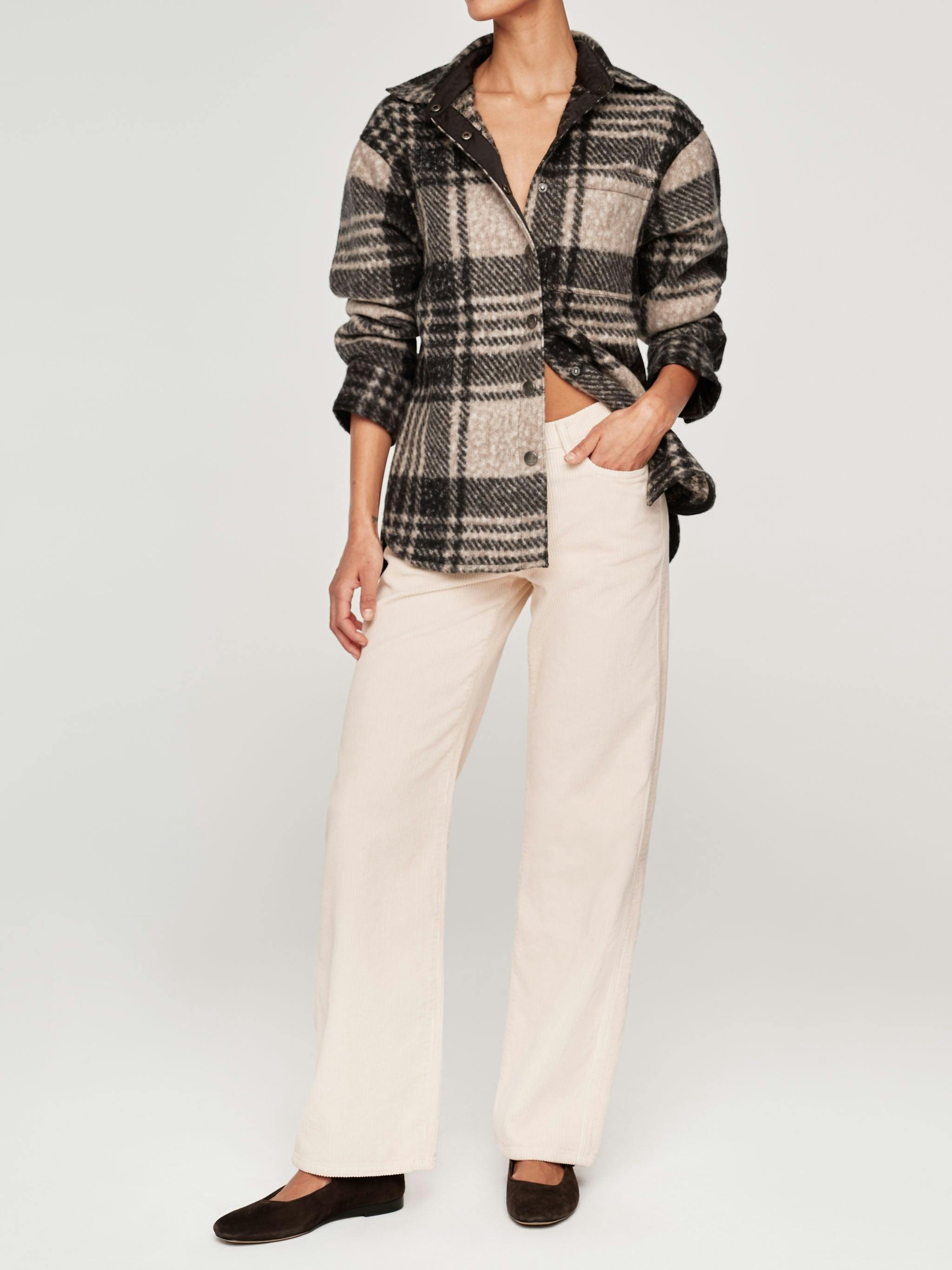 Faye Shirt | Fuzzy Plaid