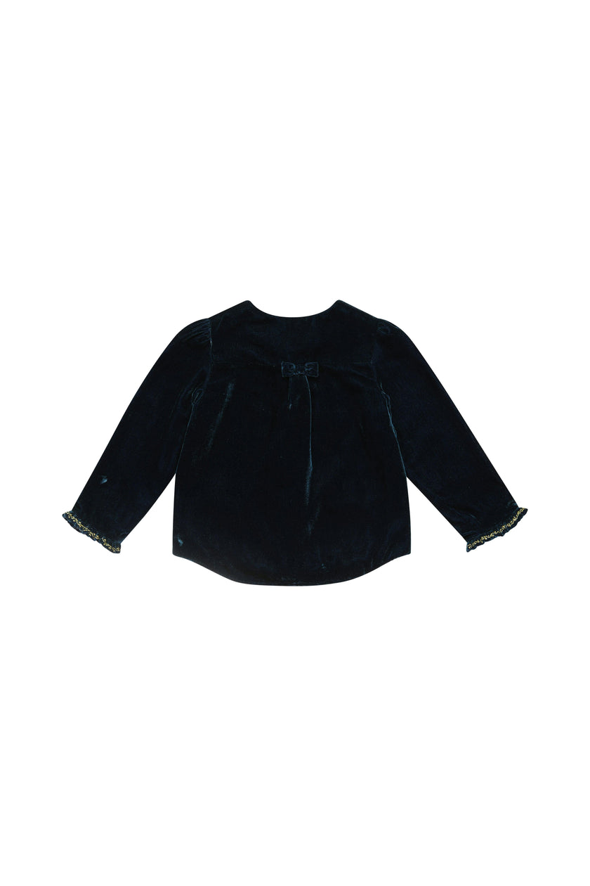 VENDOME JACKET NAVY SMOCKED